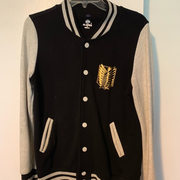 attack on titan varsity jacket